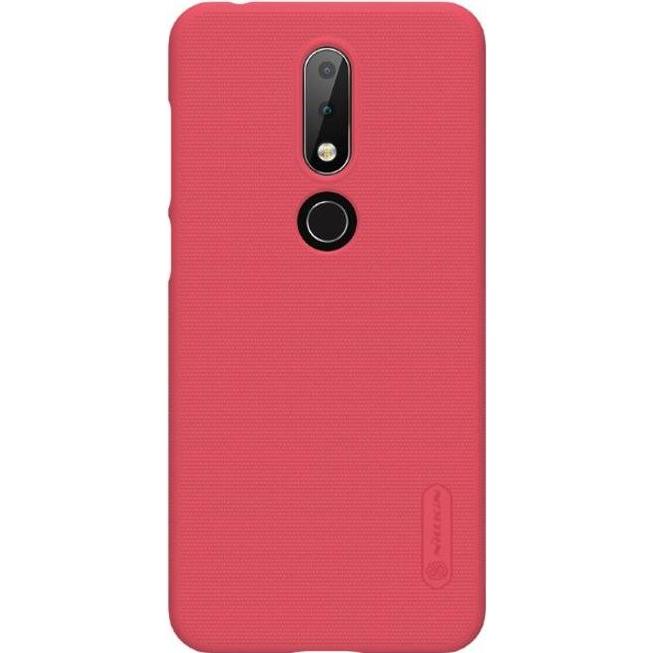 Nillkin Super Frosted Shield Series (Nokia 6.1 Plus), Smartphone Hülle, Rot