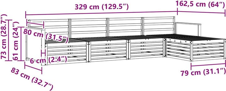 Produktbild vidaXL Outdoor-Sofa