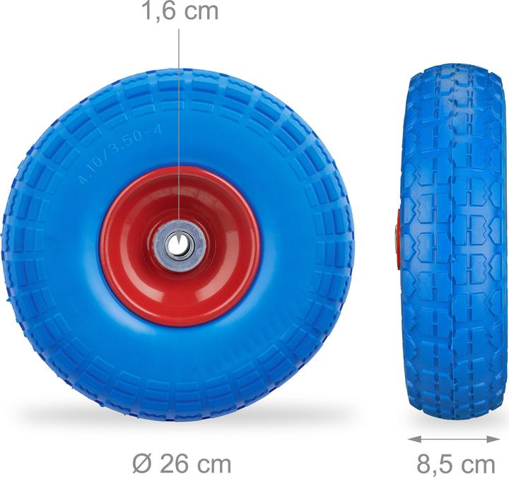 Actual product image Relaxdays Hand truck wheel 4.1/3. (150 kg)