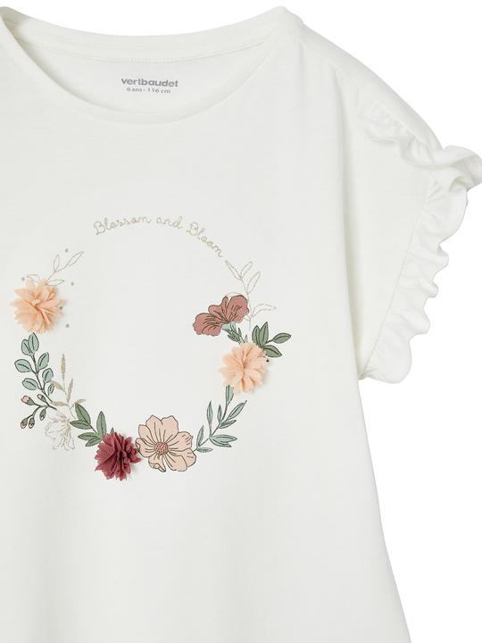 Actual product image Vertbaudet Festliches Mädchen T-Shirt mit Blumenkranz (92)