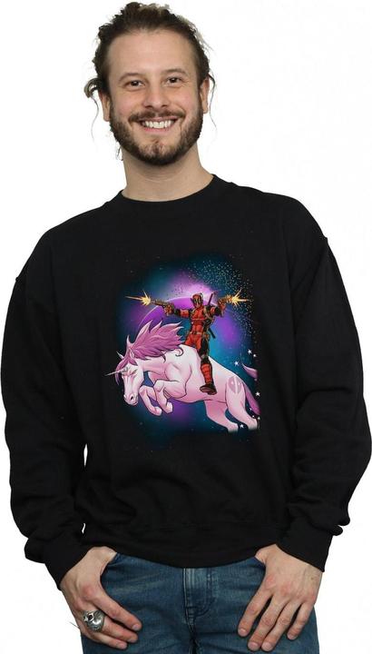Actual product image Mens Deadpool Space Unicorn Sweatshirt (XXL)