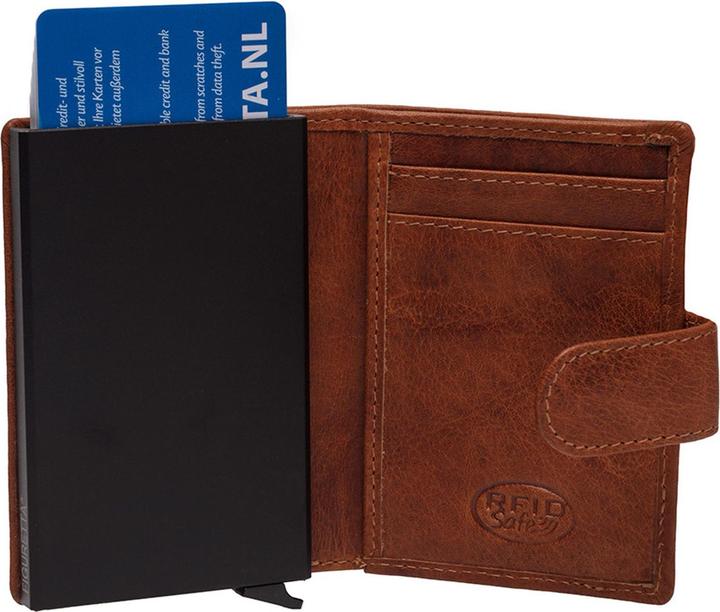 Image du produit The Chesterfield Brand Antique Buff Porte-cartes de crédit Protection RFID Cuir 7 cm