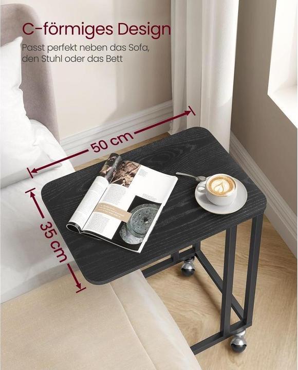 Image du produit Vasagle Table d'appoint à roulettes