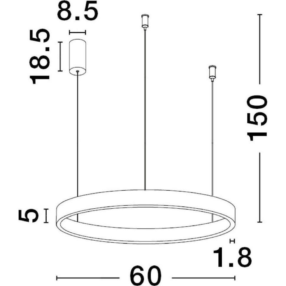 Thumbnail - Nova Luce, Pendelleuchte, Elowen (2552 lm)