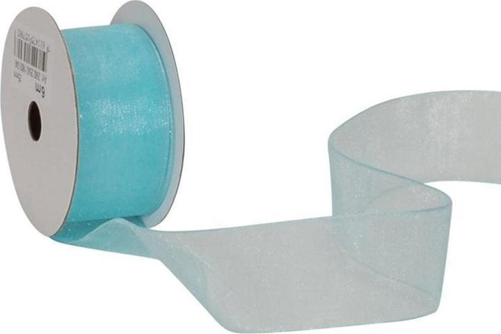 Produktbild Spyk Geschenkband Organsa 25 mm x 6 m, Türkis (1x)