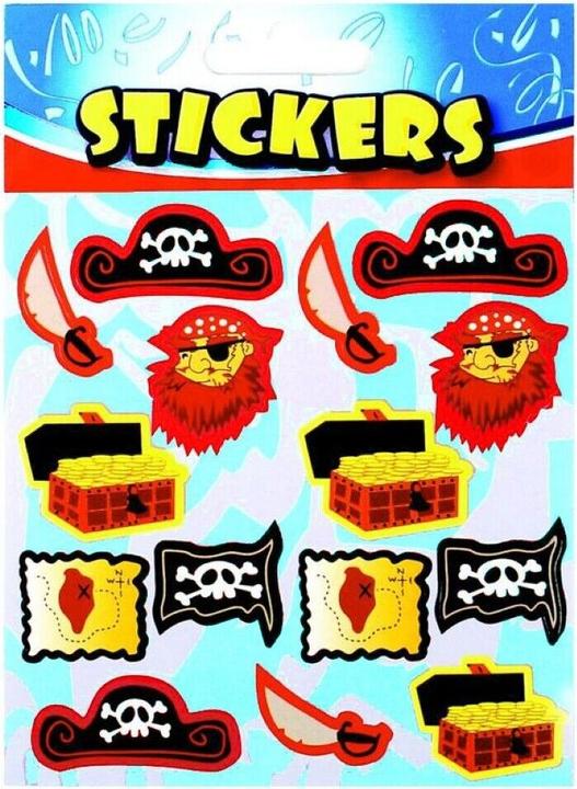 Produktbild Generic Pirat Blatt mit Stickern 3erPack