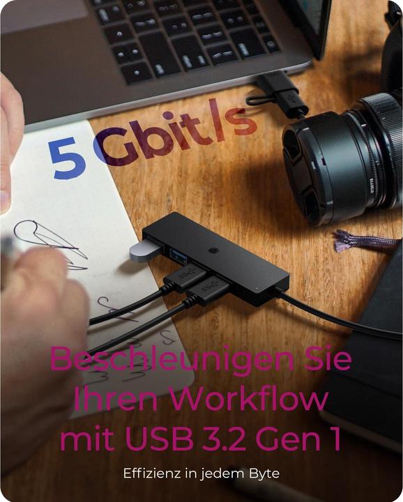 Produktbild Icy Box IB-HUB1424-C3 (USB-C, USB-A, 4 Ports)