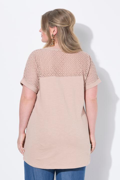 Produktbild Miamoda T-Shirt, A-Linie, Spitzeneinsatz (46)