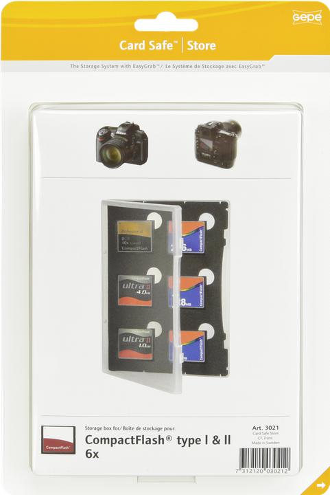 Immagine prodotto Gepe Scheda Safe Store CF trasparente (Coperchio scheda di memoria)