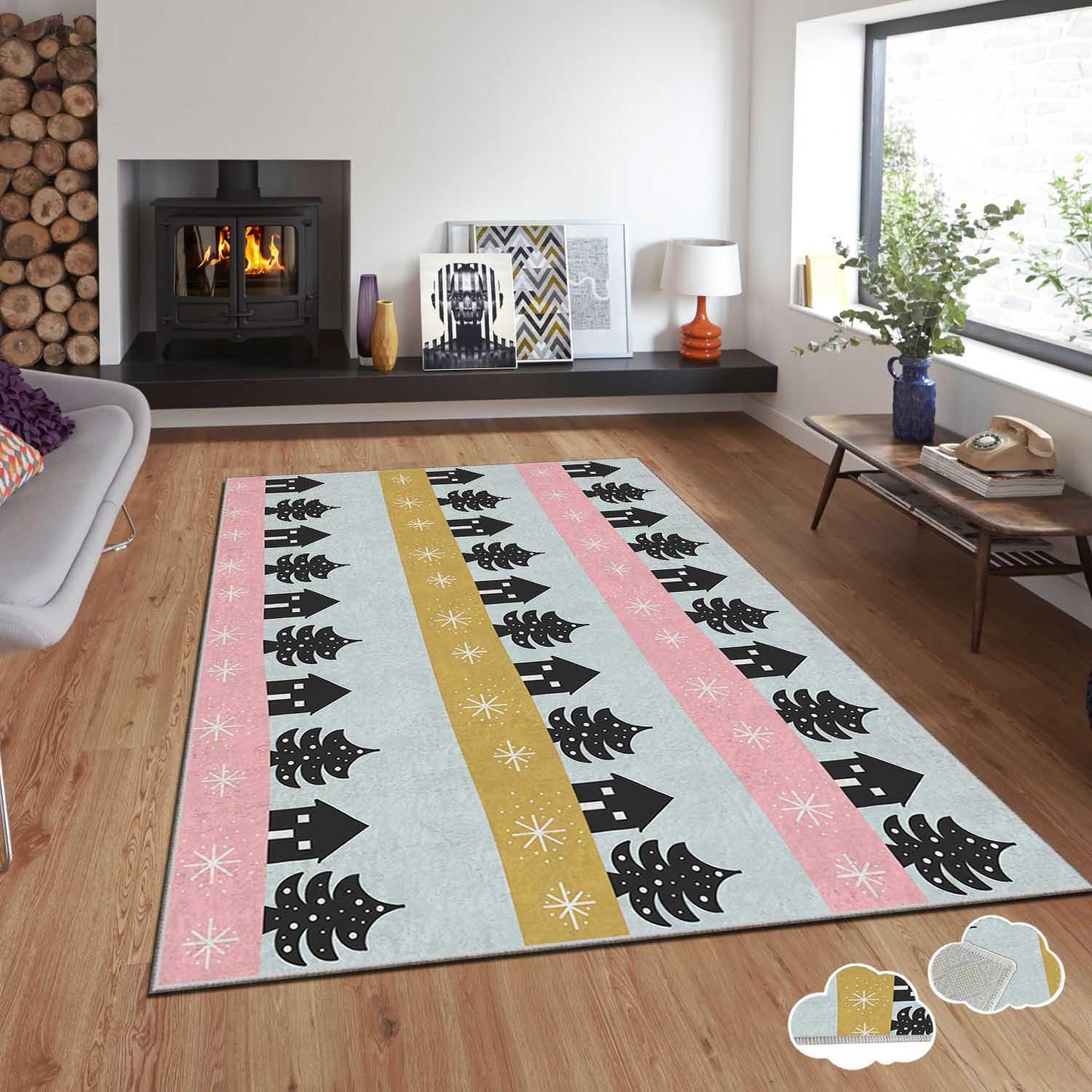 Thumbnail - Hanah Home Christmas, Teppich, Holiday (100 x 140 cm)