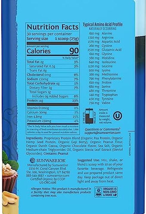 Produktbild Sunwarrior Protein Warrior Blend (750 g, 1x)