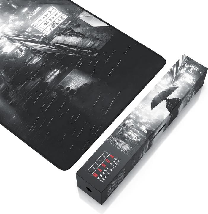 Image du produit Titanwolf Mauspad XXL Speed Mousepad 900 x 400 x 3 mm, abwaschbar, Geschwindigkeit & Präzision, Sumi-e Flower (XXL)