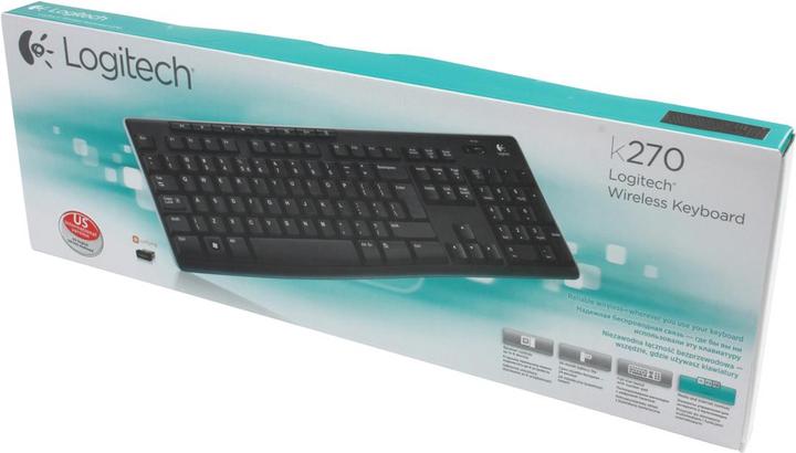 Produktbild Logitech NL K270 Kabellose Tastatur, US-Layout (Eng. Int., Kabellos)