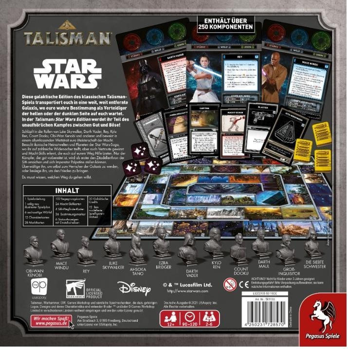 Actual product image Pegasus 56110G - Talisman: Star Wars Edition, Board game, 2-6 players, ages 12+ (DE edition) (German)