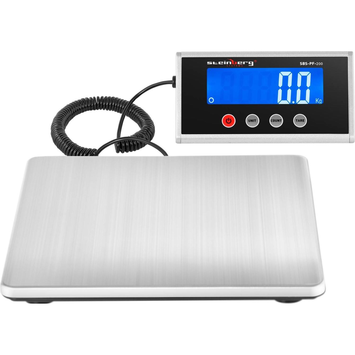 Thumbnail - Steinberg, Feinwaage, Paketwaage Digitalwaage Plattform Paket Waage Plattformwaage 200 Kg 50 G LCD
