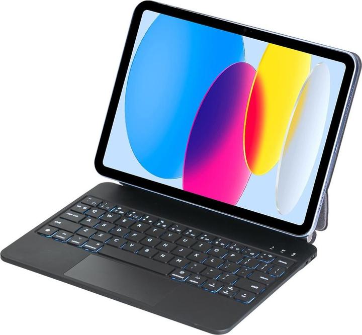 Image du produit Deltalabs Ledertasche Cover Magnetische Bluetooth Tastatur für Apple (US)