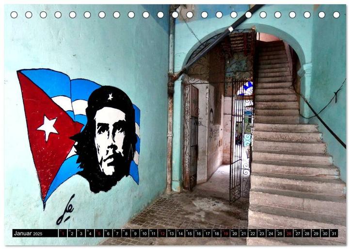 Image du produit CHE - Ernesto Che Guevara in Kuba (Tischkalender 2025 DIN A5 quer), Monatskalender (A5)