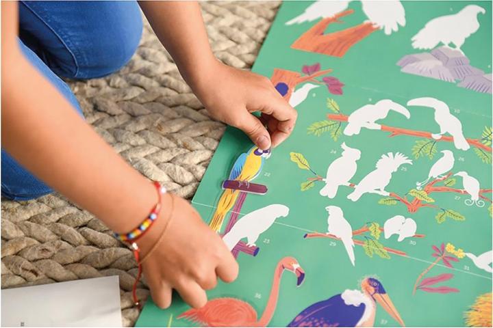 Produktbild Poppik Sticker Lernposter Vögel (45 Sticker)
