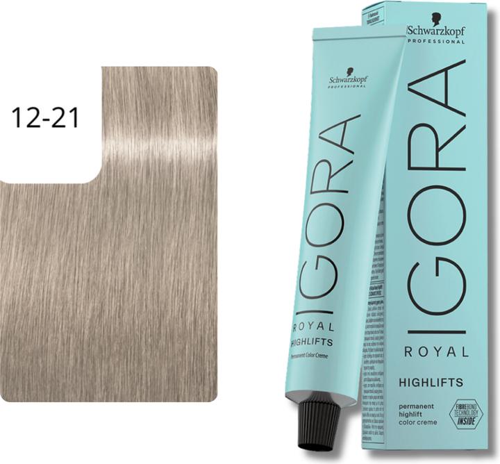 Immagine prodotto Schwarzkopf Professional Igora Royal Highlifts colore dei capelli (12-21 Highlifts Speciale Biondo Cenere Cendré)