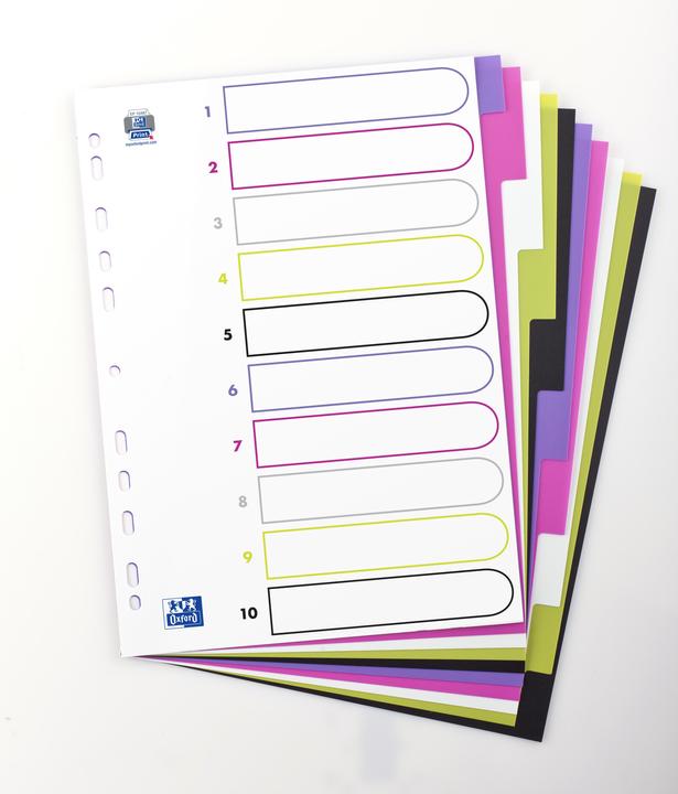 Actual product image Elba Plastic registers myColour, DIN A4, 10 pieces, blank packed of 20 pieces