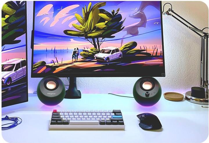 Produktbild Creative Pebble Pro 2.0 BK USB C/BT/RGB