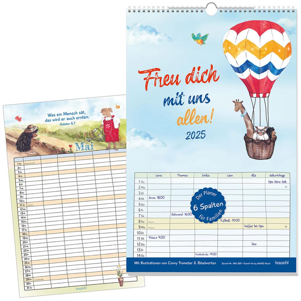 Thumbnail - Kawohl, Kalender, Freu dich mit uns allen 2025 (Harter Einband, Deutsch)