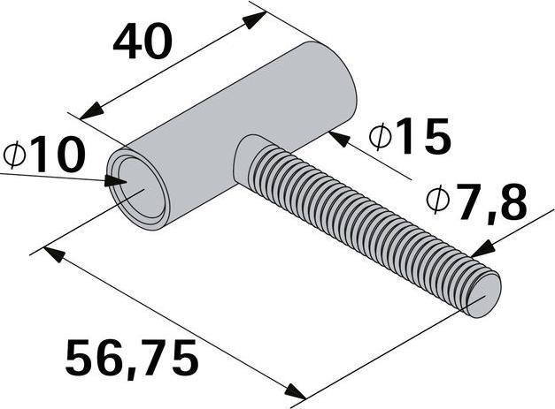 Immagine prodotto Hettich Rahmenoberteil verzinkt 15 mm, 2 Stck