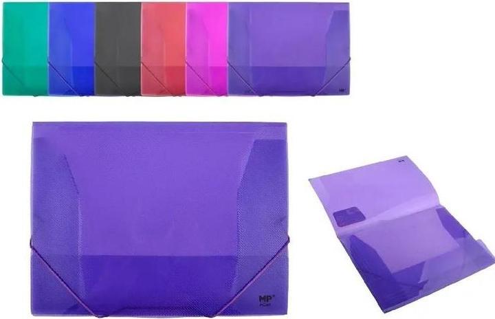 Produktbild Main paper A4-Ordner mit Klappe und Gummiband, transparent MIX (1 x)