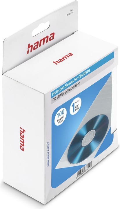 Produktbild Hama CD-/DVD-Schutzhüllen 100, Transpare
