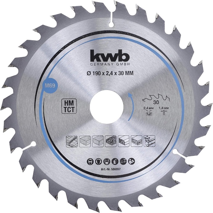 kwb Circular saw blade HM Medium Ø 190x30 Z30