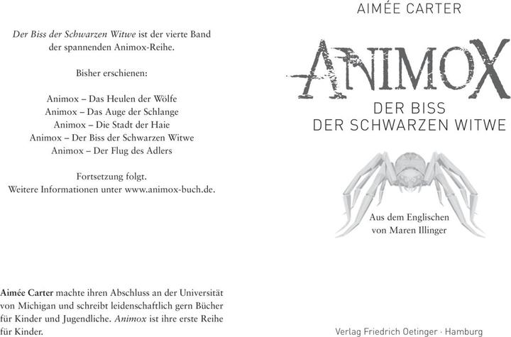 Produktbild Animox (Deutsch, Aimee Carter, 2018)