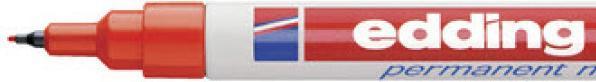 Image du produit Edding Marqueur permanent 404 (Rouge, 0.80 mm, 1 x)