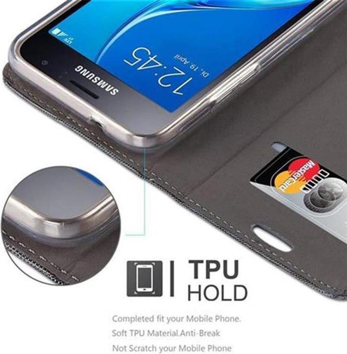 Produktbild Cadorabo Book Jeans Optik Cover (Samsung Galaxy J1 (2016))