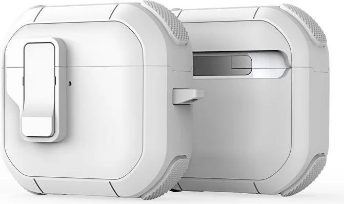 Produktbild Dux Ducis Headphone case - AirPods 4 PECP Series PC+TPU Cover with Hook White (Ladecase Hülle)