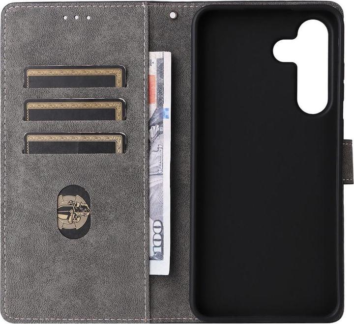 Actual product image Cover-Discount Galaxy S25 FE - Ledertasche mit RFID Blocker (Samsung Galaxy S25 FE)