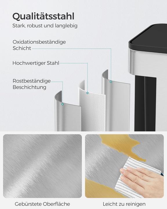 Produktbild Songmics Hängender Küchen-Komposteimer mit Deckel (8 l)