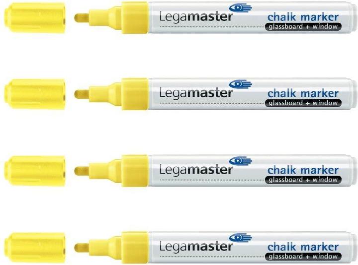 Produktbild Legamaster Glassboard Marker 7-118105 4 Stück, gelb (4x)