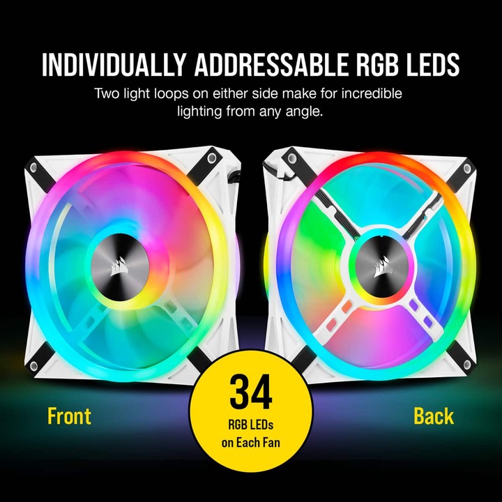 Produktbild Corsair iCUE QL140 RGB (140 mm, 2 x)