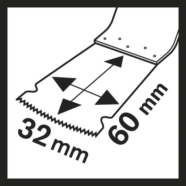 Image du produit Bosch Professional Zubehör Lame de scie plongeante HCS PAIZ 32 EPC Wood, 60 x 32 mm