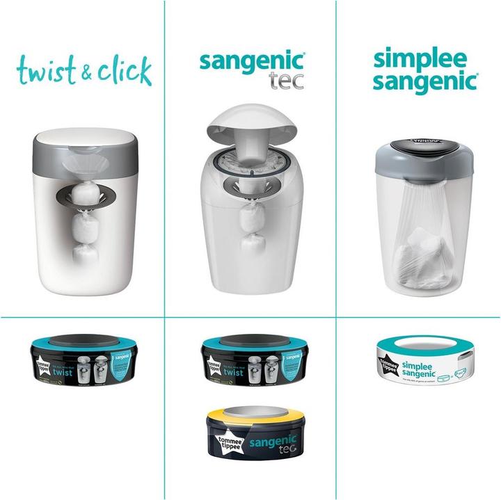 Image du produit Sangenic Cassettes de recharge Twist & Click (18 x)