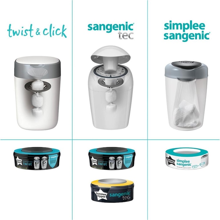 Actual product image Sangenic Twist & Click refill cassettes (18 x)