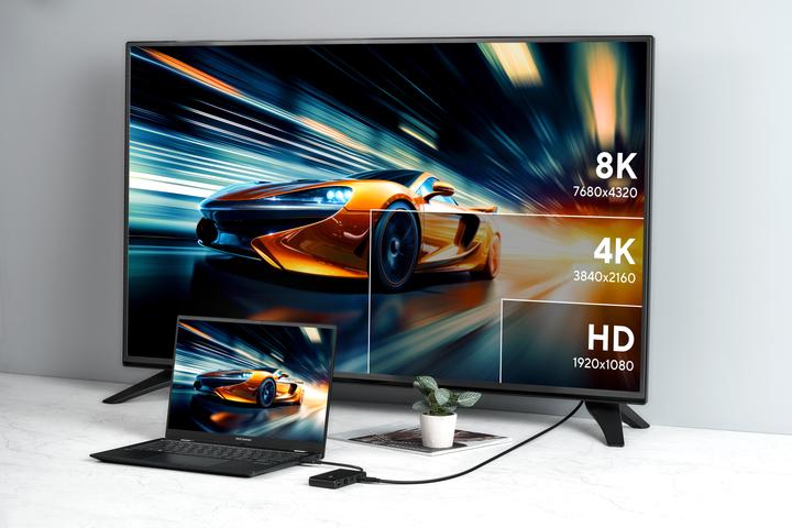 Actual product image ASUS Dual 4K USB-C dock (USB-C, 5 Ports)