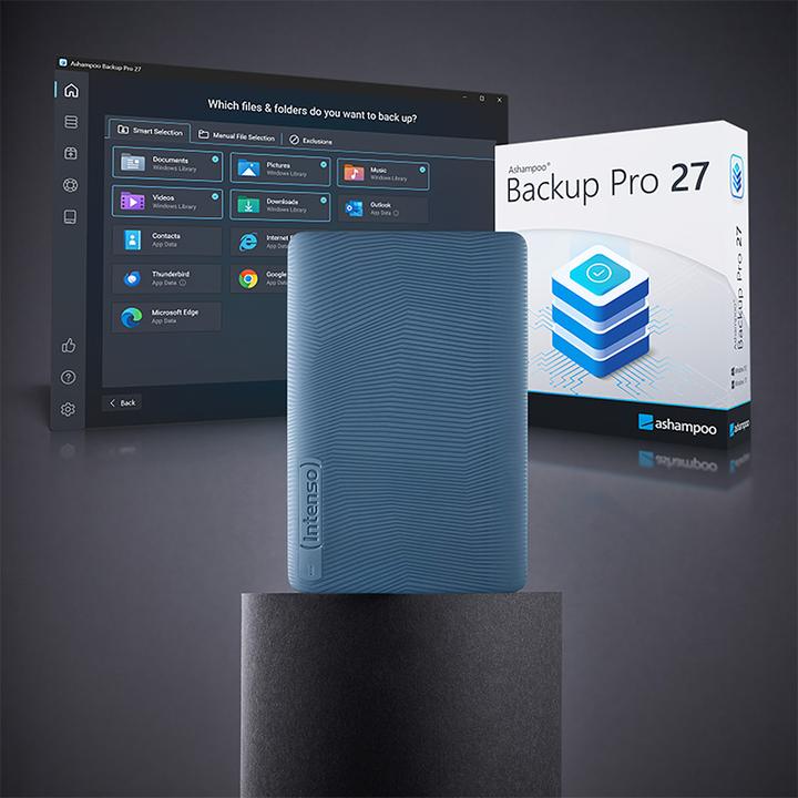 Actual product image Intenso HDD 2TB Memory Safe 2.5" USB 3.2 Gen1 Blue (2 TB)