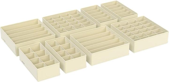 Produktbild Songmics Flatbox Beige, Materialtyp: Textil, Material: Textil (22.50 cm, 8x)