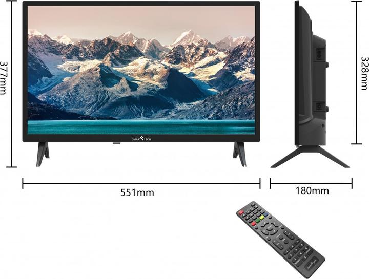 SMART Technologies TV 24" Smartech T2 Dvbs2 HDMI USB HDMI Vesa Bonus TV Ok (24", HN1, LED, HD ready, 2022)