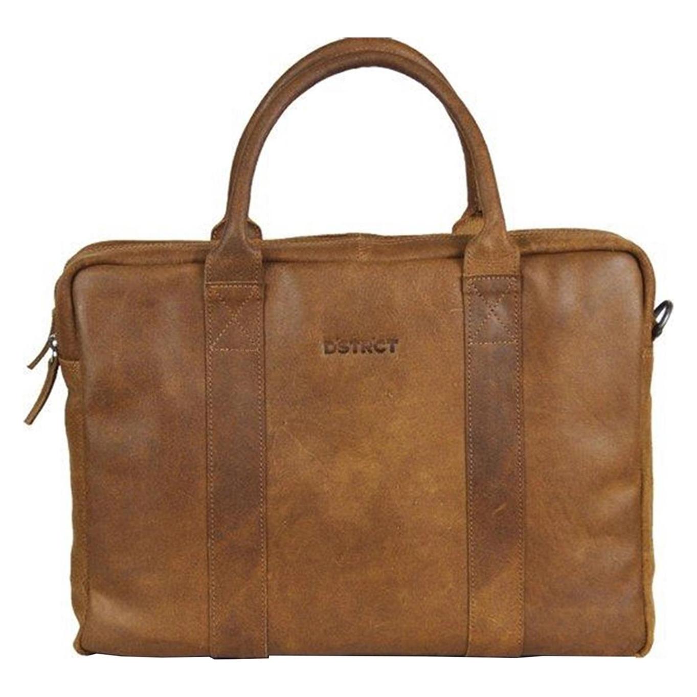 Dstrct Limited Leder -Laptop -Tasche - 15, 6 Zoll - Braun (15.60"), Laptoptas, Bruin