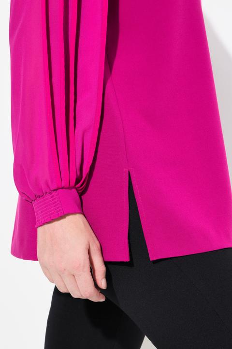 Produktbild Ulla Popken Tunika, A-Linie, Chiffon-Langarm, V-Ausschnitt (42, 44)
