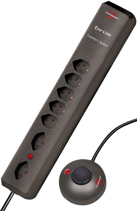 Produktbild Brennenstuhl Eco-Line Comfort Switch (7 x, Typ 13, 2 m)
