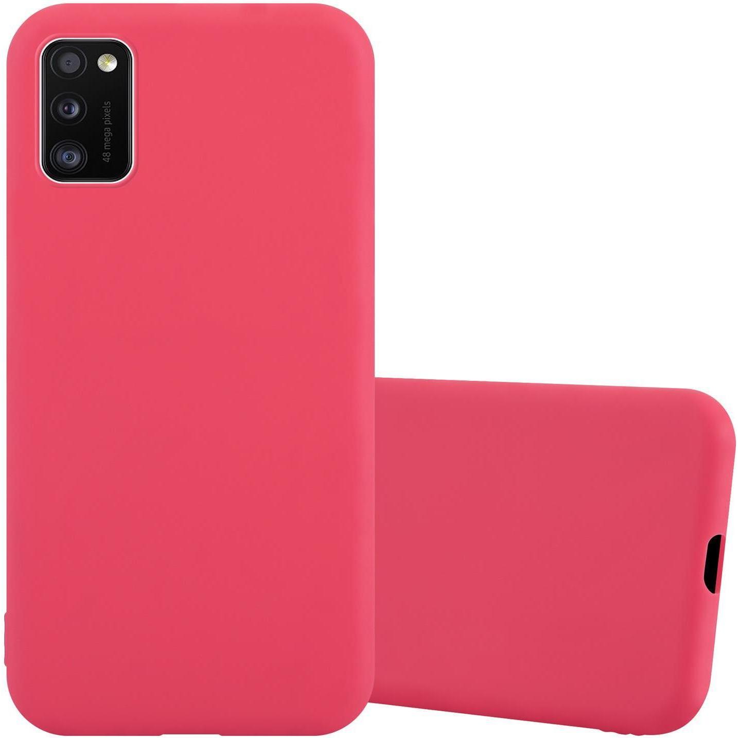 Cadorabo TPU Candy Cover (Samsung Galaxy A41), Smartphone Hülle, Rot