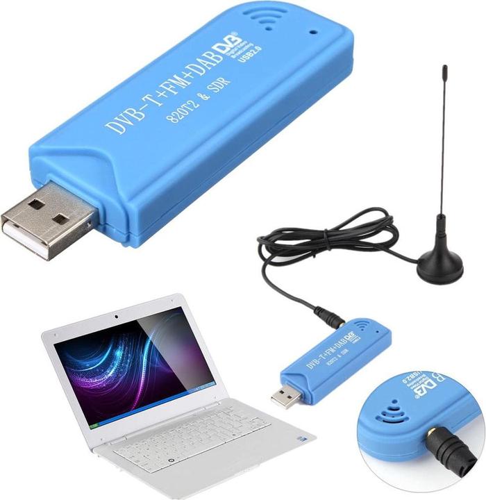 Produktbild JTI USB 2.0 Digitaler DVB-T-TV-Empfänger (USB 2.0, DAB, DVB-T, analoges Radiosignal)